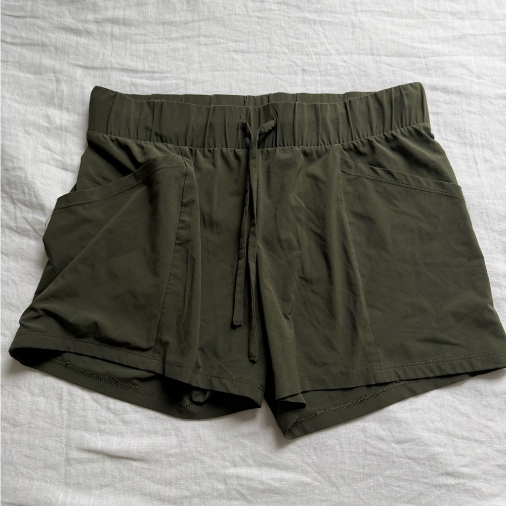 All in Motion Dark Green Athletic Shorts
